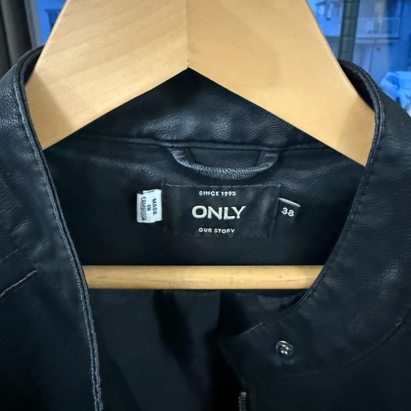 Only Black Leather Jacket - Picture 3 of 3